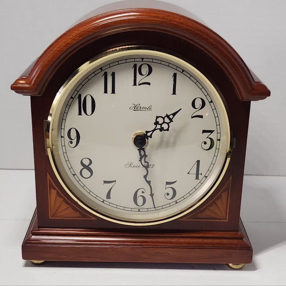 ​Hermle Mantel Clock Made in Germany Quartz 2115 Dual Chime Westminster Ave...